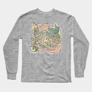 Italian Dish Cat Lite Long Sleeve T-Shirt